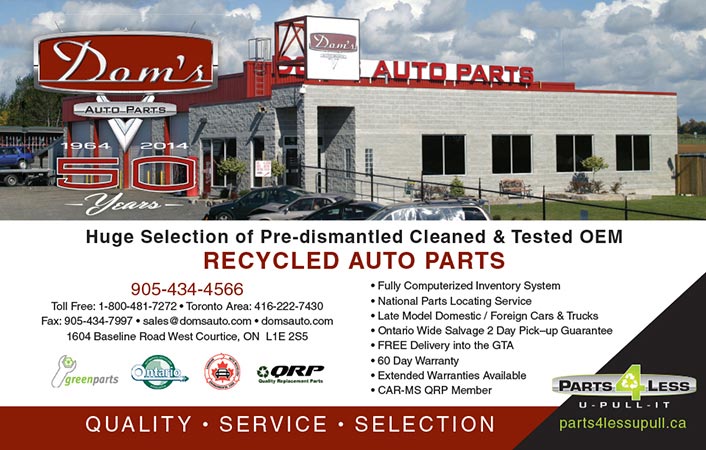 Doms Auto Parts Print Ad