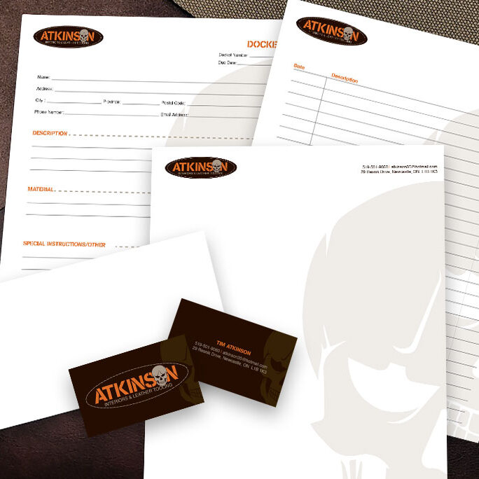 AtkinsonInteriors_Stationery Atkinson Interiors & Leather Tooling